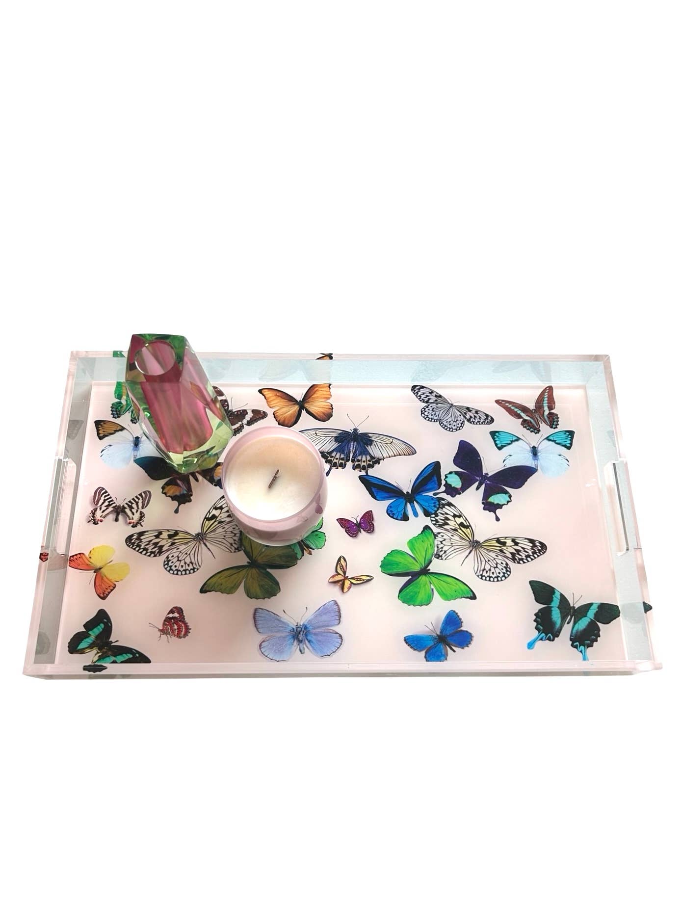 Tray - Peach Butterfly