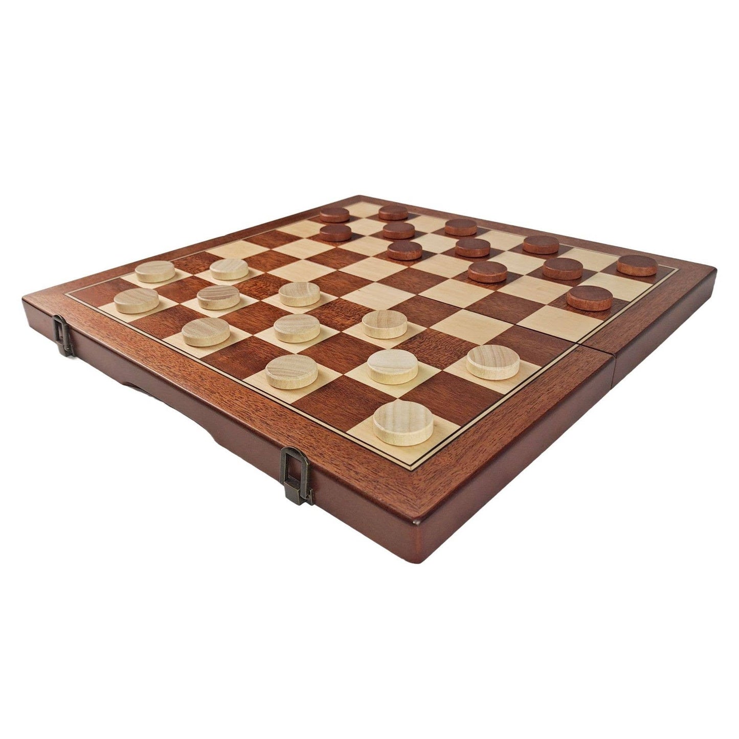 Magnetic Wooden Folding Chess Set with Storage