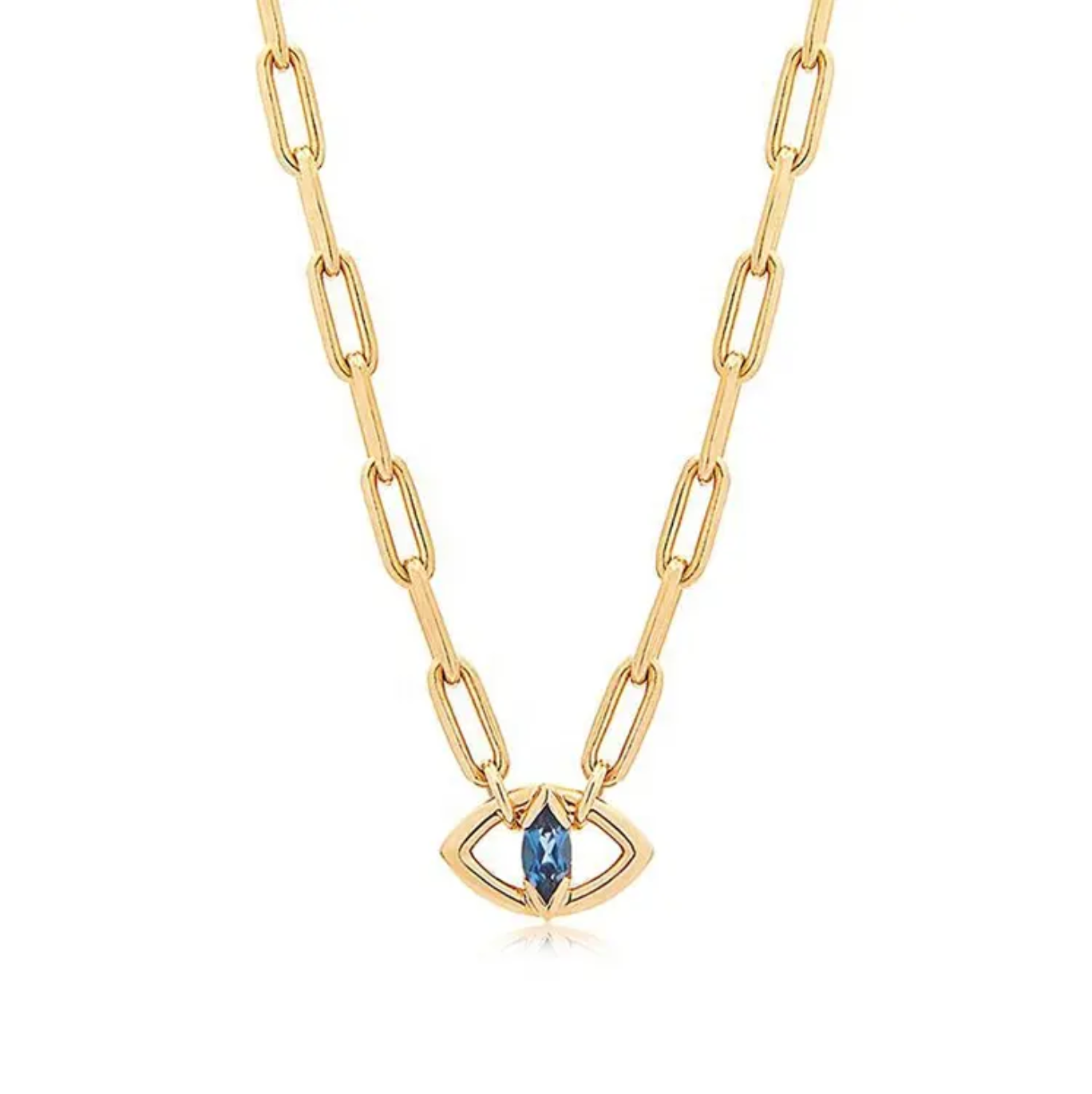 Evil Eye Sapphire  Necklace