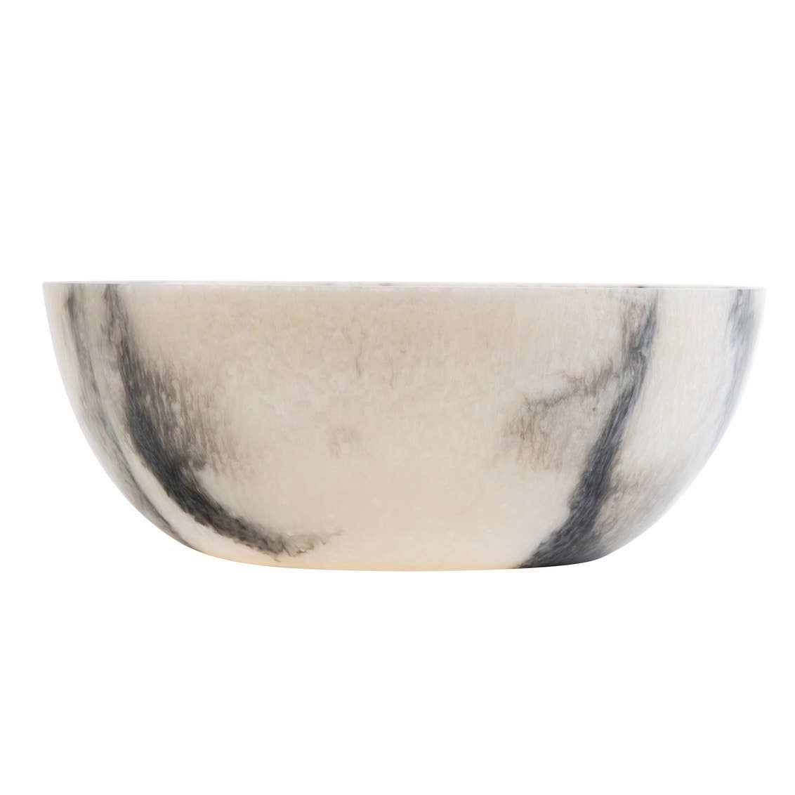 Resin Matte Salad Bowl - Grey