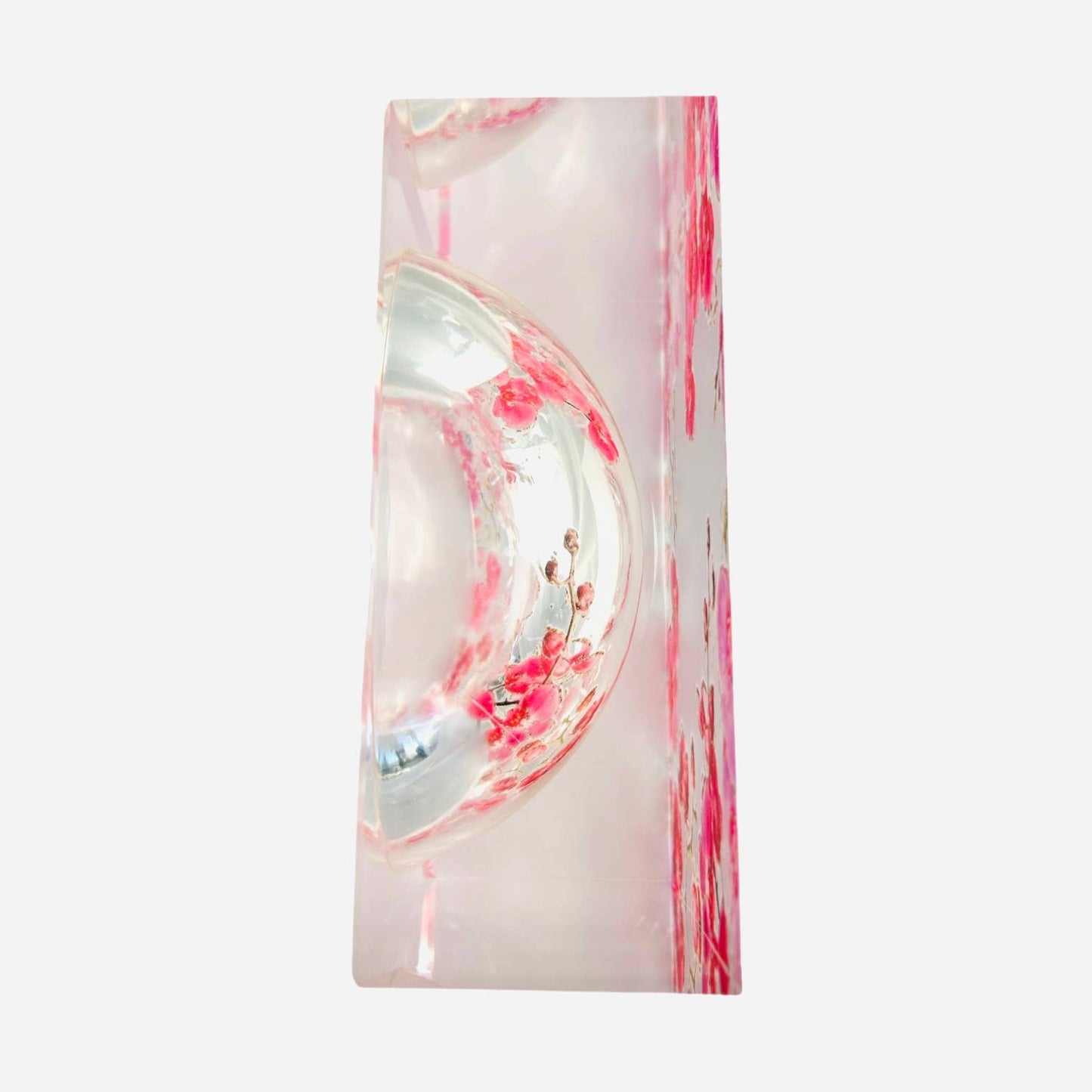Lucite Candy Dish - Garden Pink