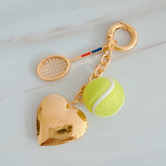 Tennis Love Cluster Bag Charm