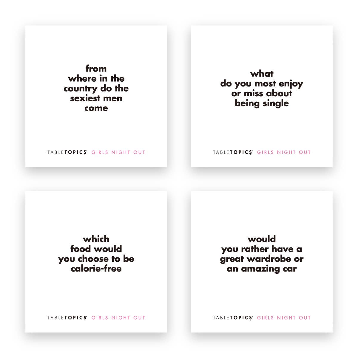 TABLETOPICS GIRLS NIGHT OUT - Conversation Starter Q's