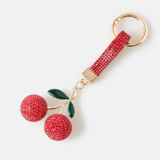 Pave Cherry Bag Charm