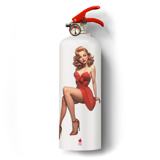 Pin-Up Rouge Fire Extinguisher