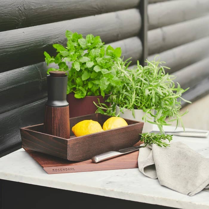 Rosendahl - RÅ - 12.6" x 7.3" Ash Wood Condiment Caddy