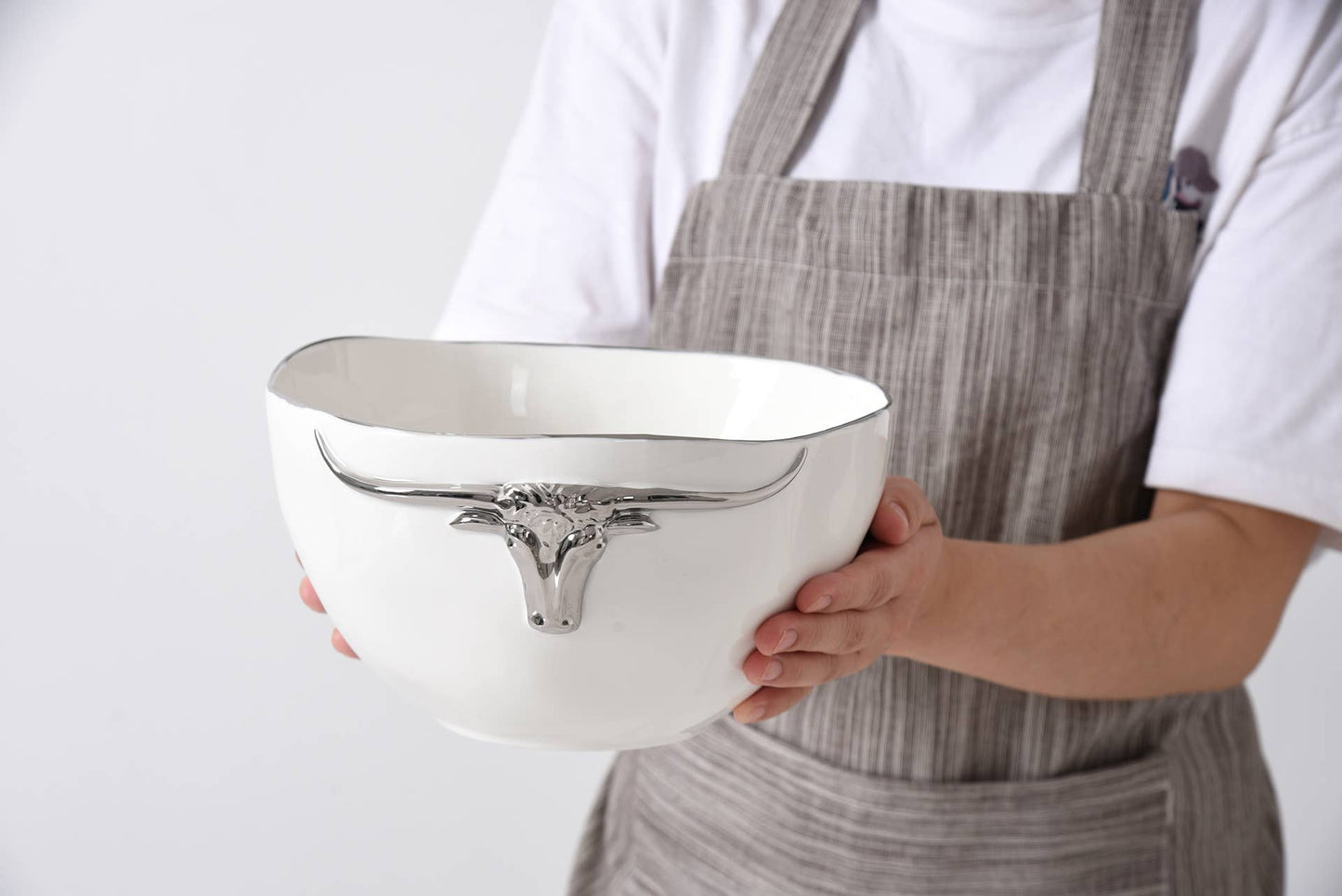 Stetson Longhorn Porcelain Bowl-Large