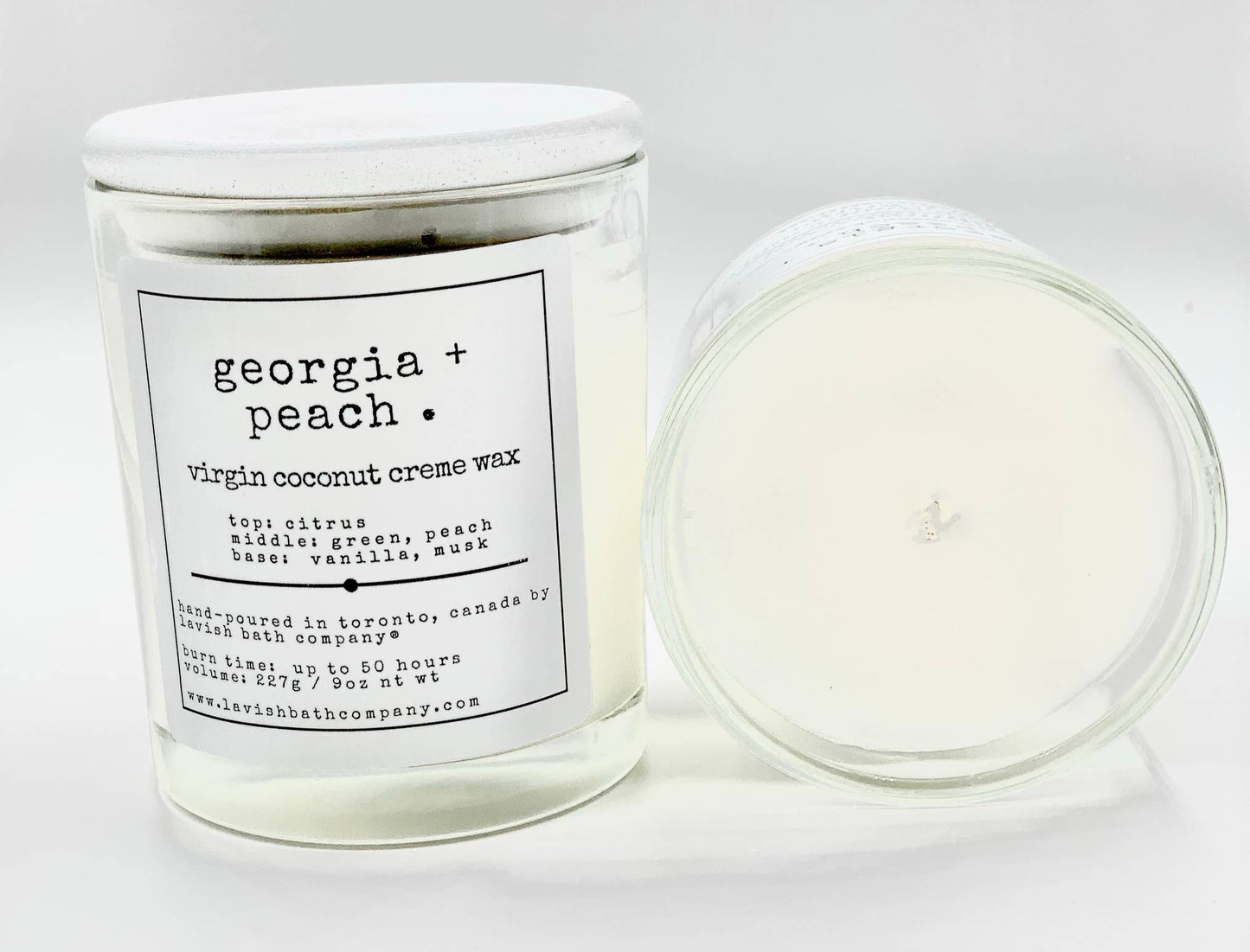 GEORGIA PEACH - Virgin Coconut Crème Wax Candle