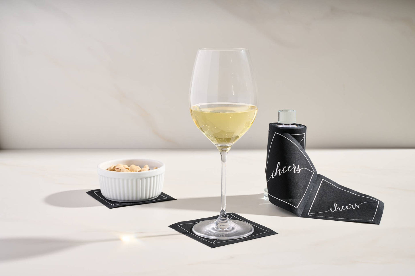 Exclusive Cocktail Napkin Stand in Glass