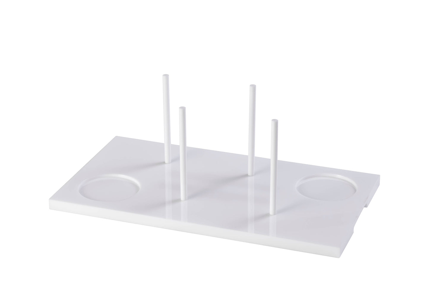 Bagels on Board White Brunch Tray - Acrylic