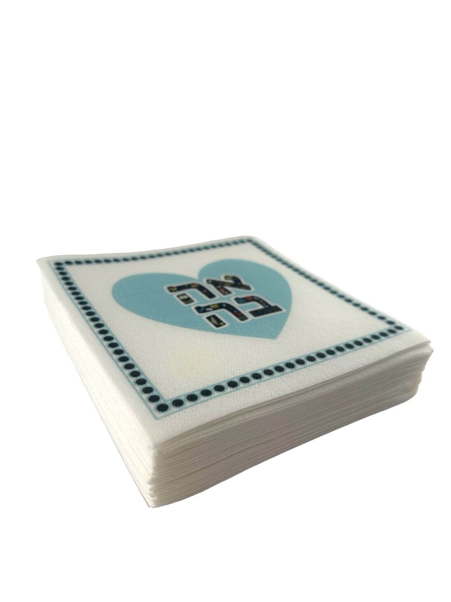 Linen-Feel Cocktail Napkins, Ahava Aqua