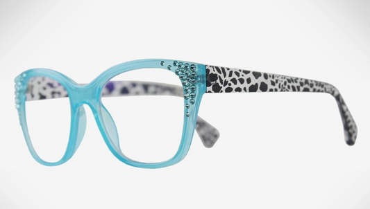 J. Crystal Blue Light Blocking Reading Glasses +2.00