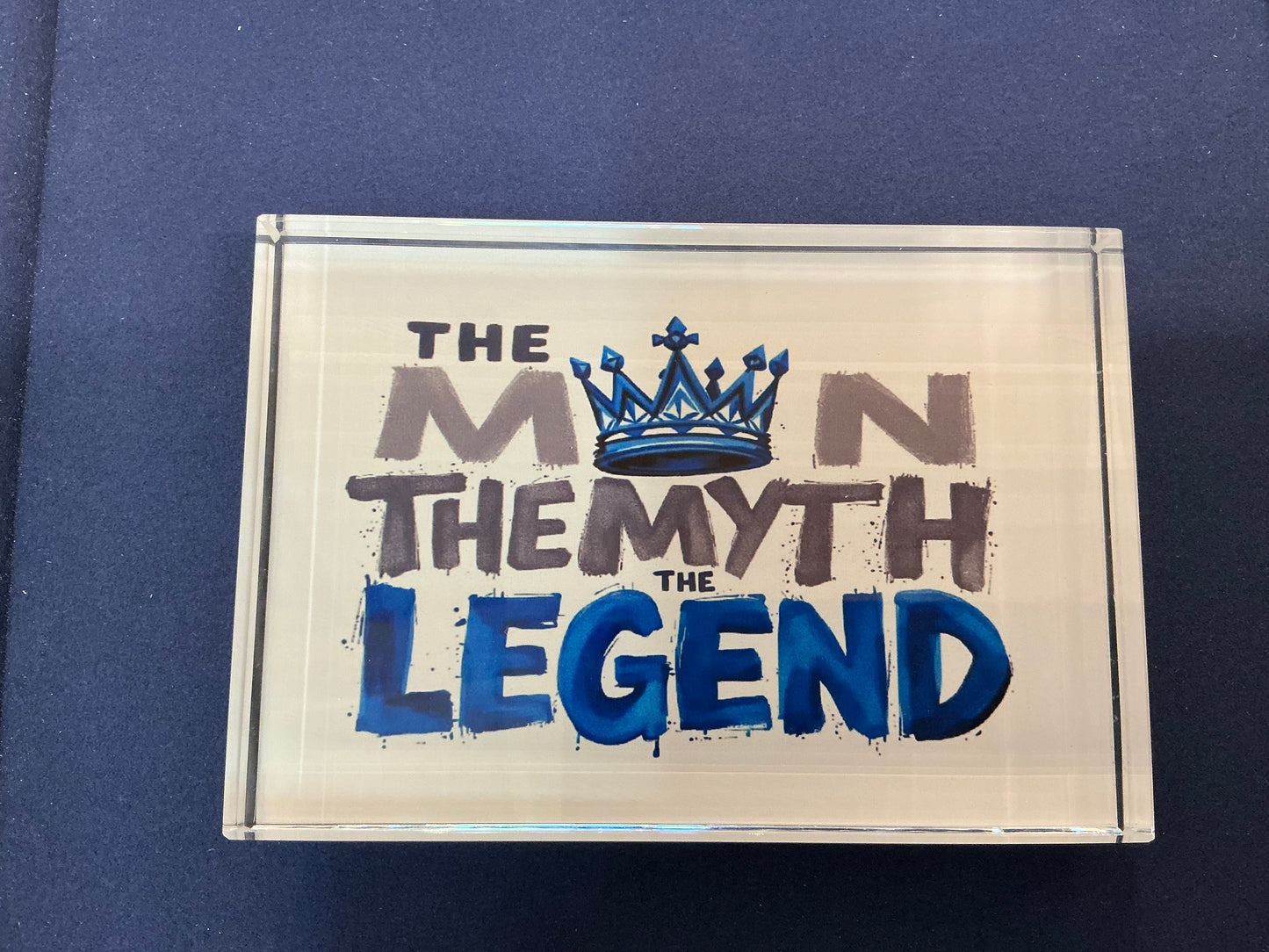 Glass Block- The Man, The Myth, The Legend  *Exclusive