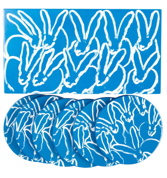 Bluesy Bunny Coaster Box Set With 6 Coasters