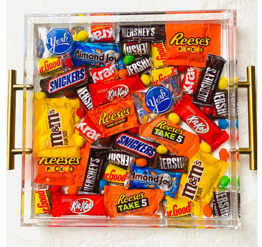 Chocolate Candy Acrylic Serving Tray
