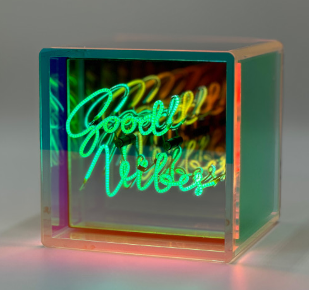 Good Vibes Neon Cube