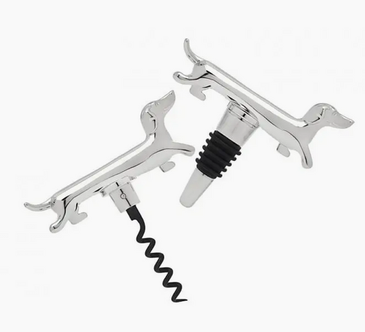Dachshund Bottle Stopper and Corkscrew