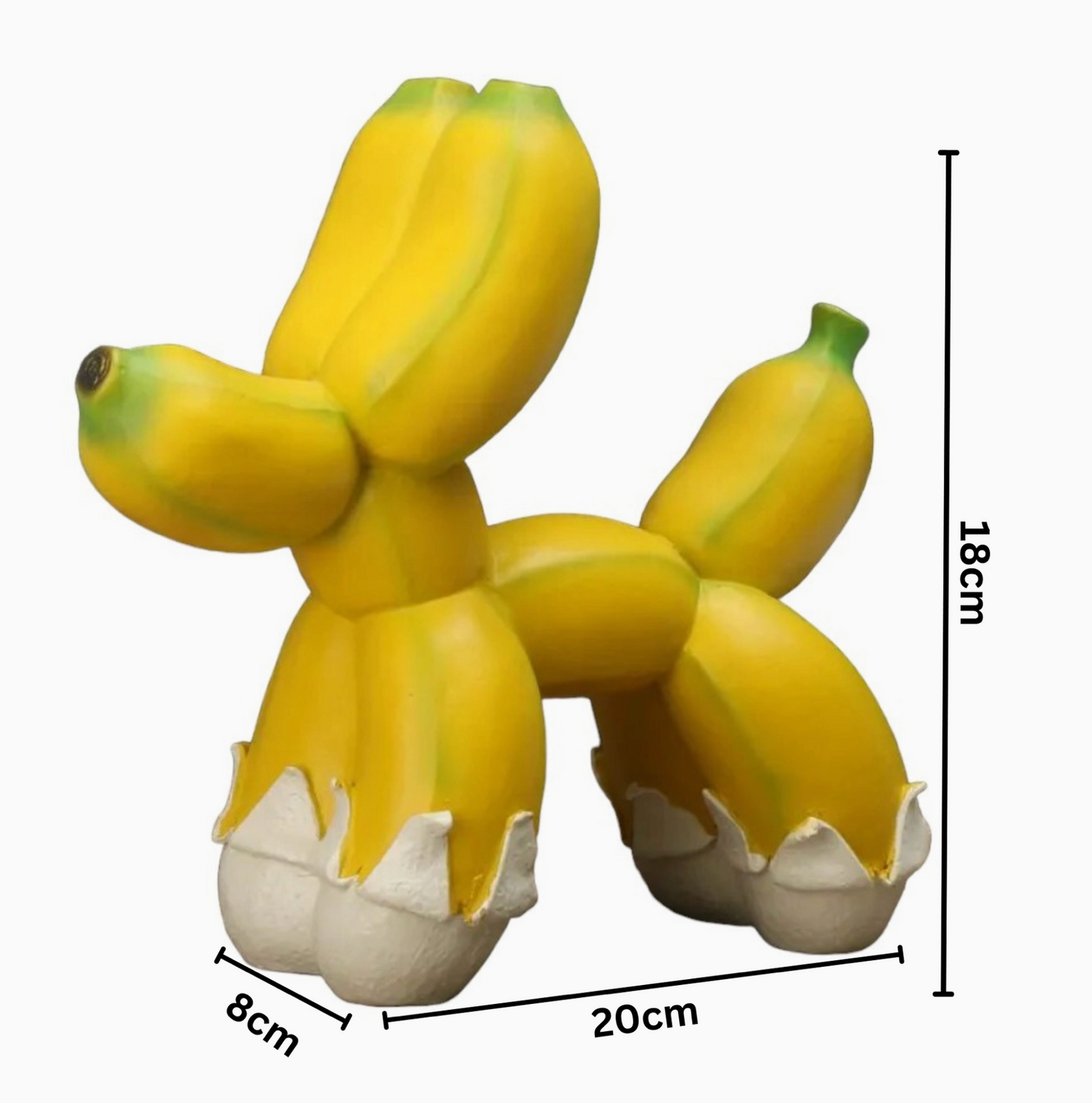 Banana Balloon Dog Sculpture