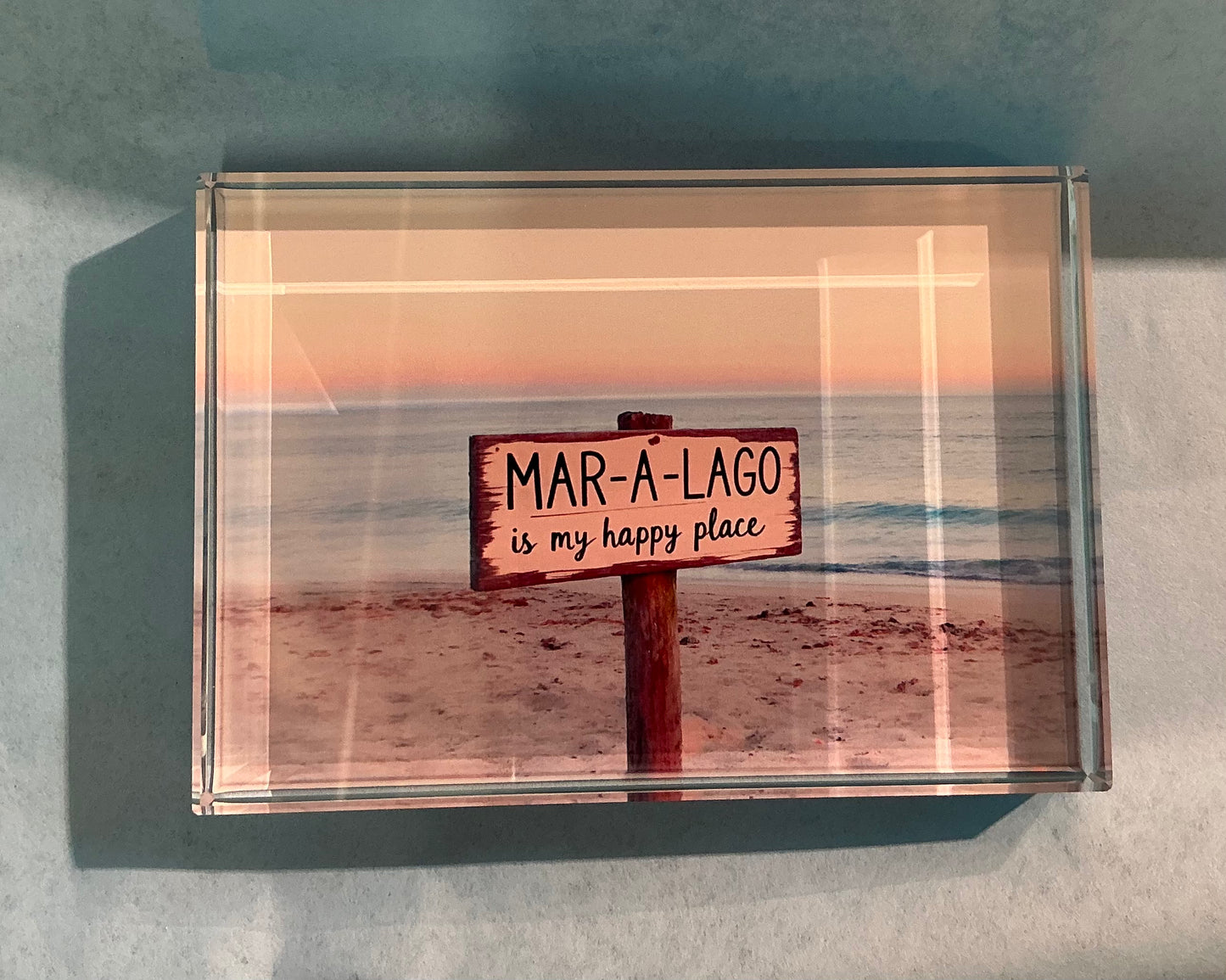 Glass Block My Happy Place  *Exclusive to Code Blue*