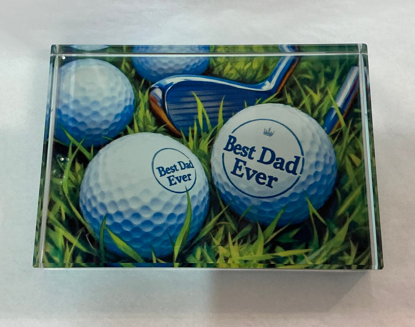 Glass Block Vibe- Best Dad Ever  *Exclusive to Code Blue*