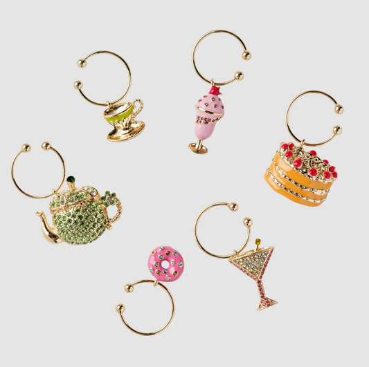 Garden Party Wine Charms