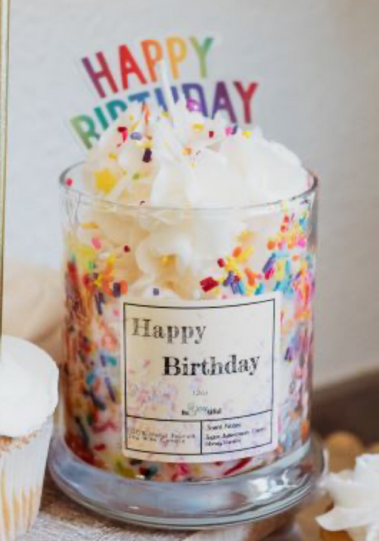 Happy Birthday Dessert Candle