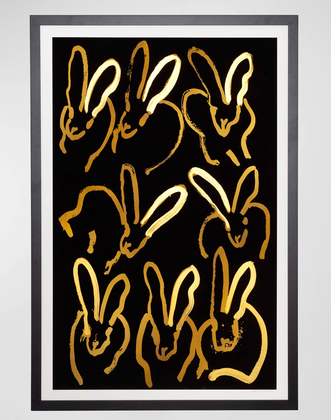 Night Party Print with Acrylic Handwork by Hunt Slonem