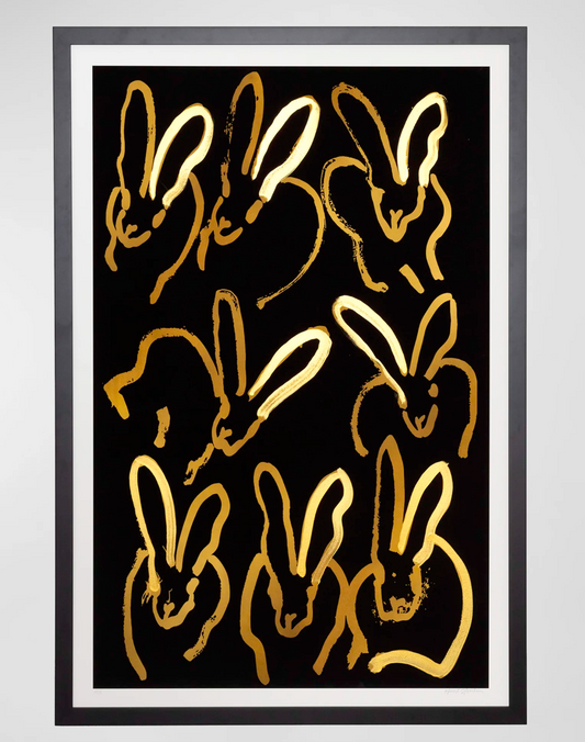 Night Party Print with Acrylic Handwork by Hunt Slonem