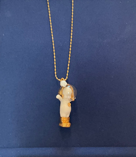 Major Tom Necklace (White/Gold)