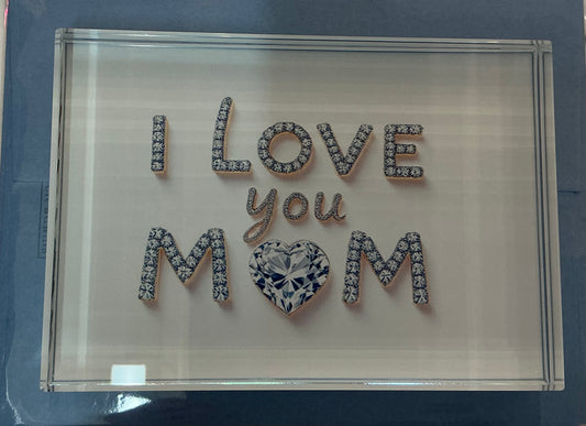 Glass Block Vibe- I Love You Mom   *Exclusive to Code Blue*