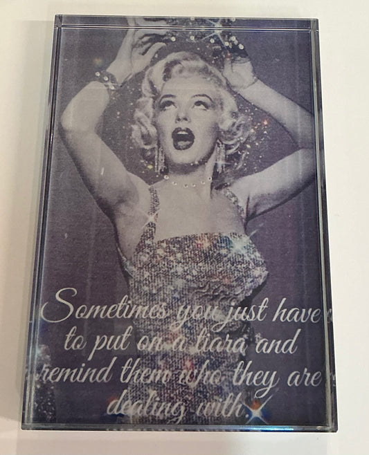 Glass Block - Marilyn- Tiara  *Exclusive to Code Blue*