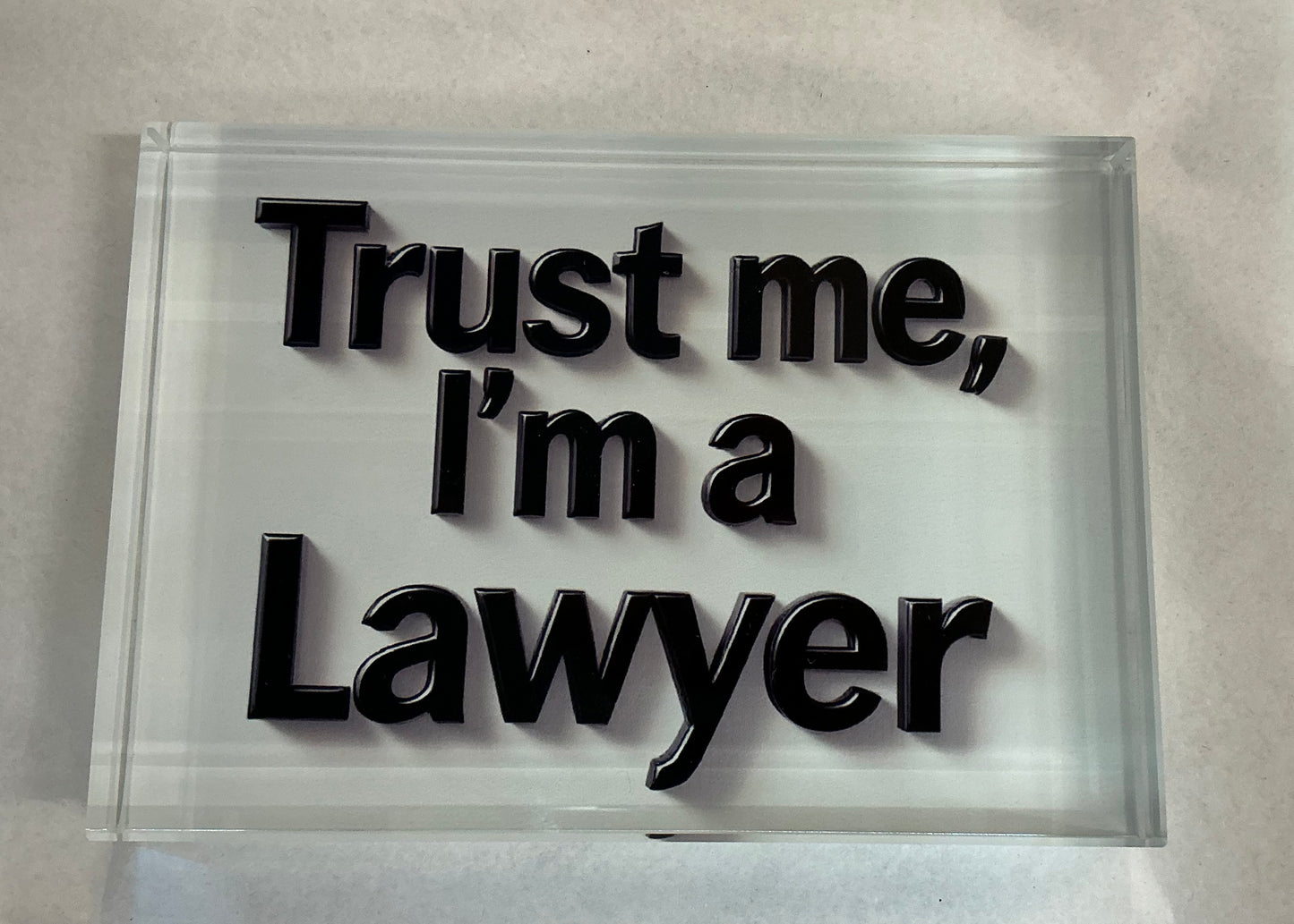 Glass Block Vibe- Trust Me I’m a Lawyer  *Exclusive to Code Blue*