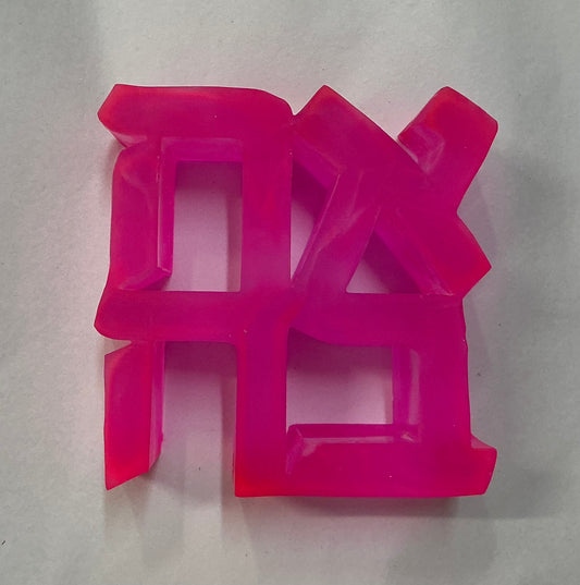 Hot Pink Ahava "LOVE" Sculpture in Resin (Exclusive)