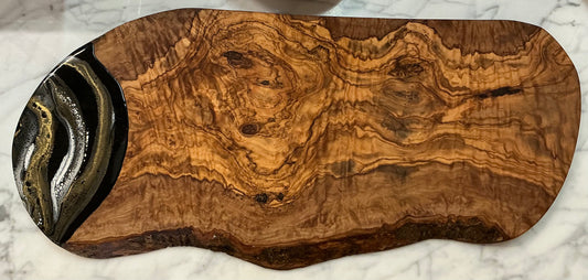 Large 19-20" One of a Kind Olive Wood Cheese Board