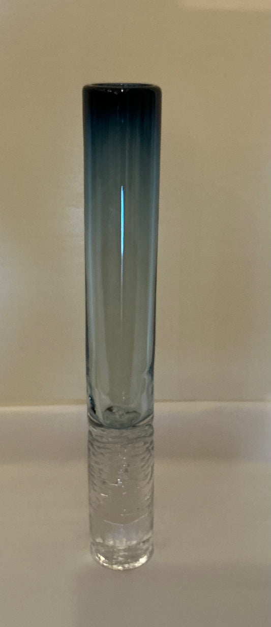 Medium Sensa Nome Glass Vase in Steel Blue