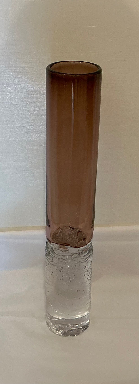 Medium Sensa Nome Glass Vase in Bronze
