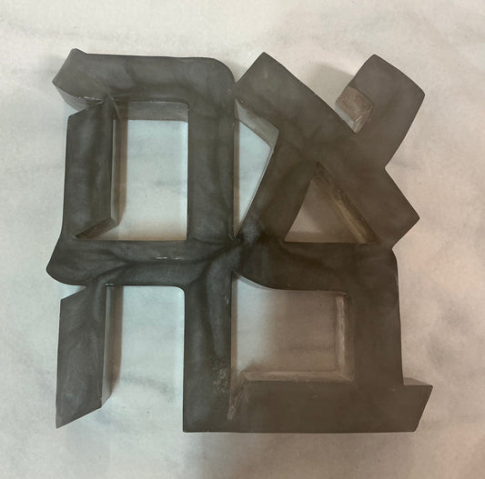 Large Silver Ahava "LOVE" Sculpture in Resin (Exclusive)