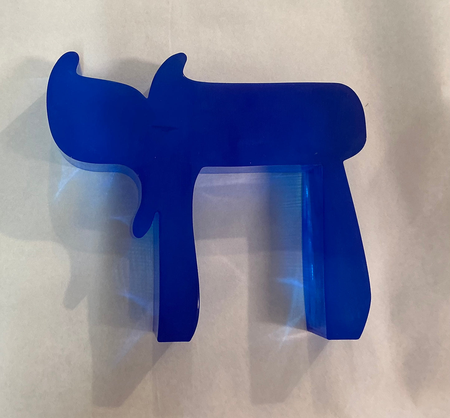 Large Chai Sculpture in Resin