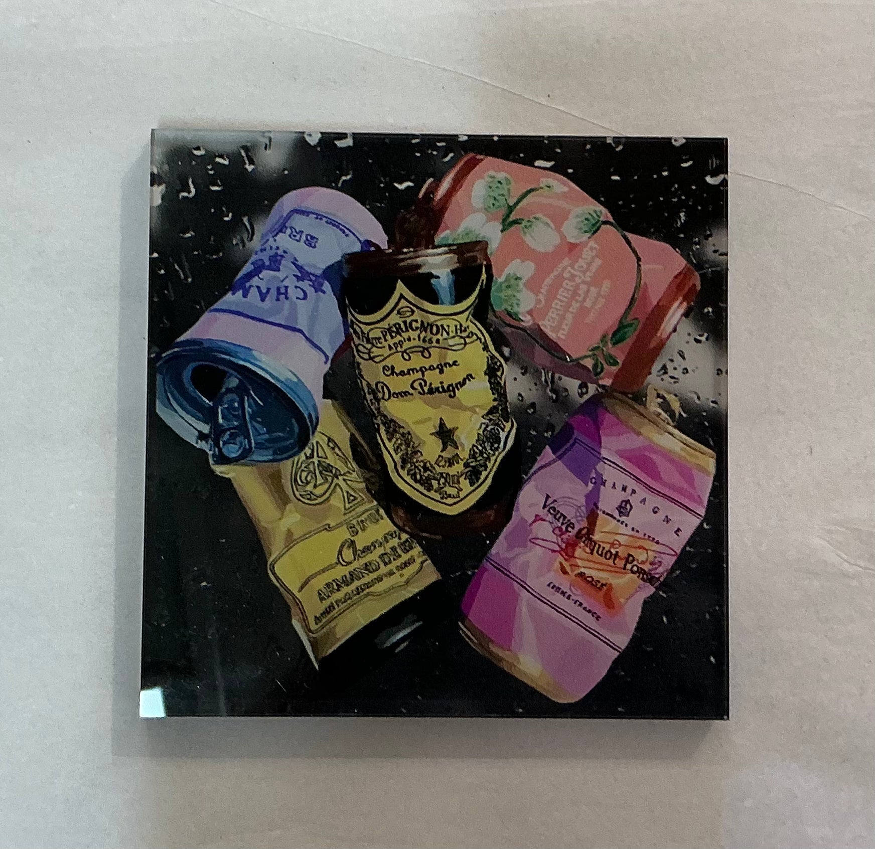 Acrylic Coasters - Crush Rush - Champagne