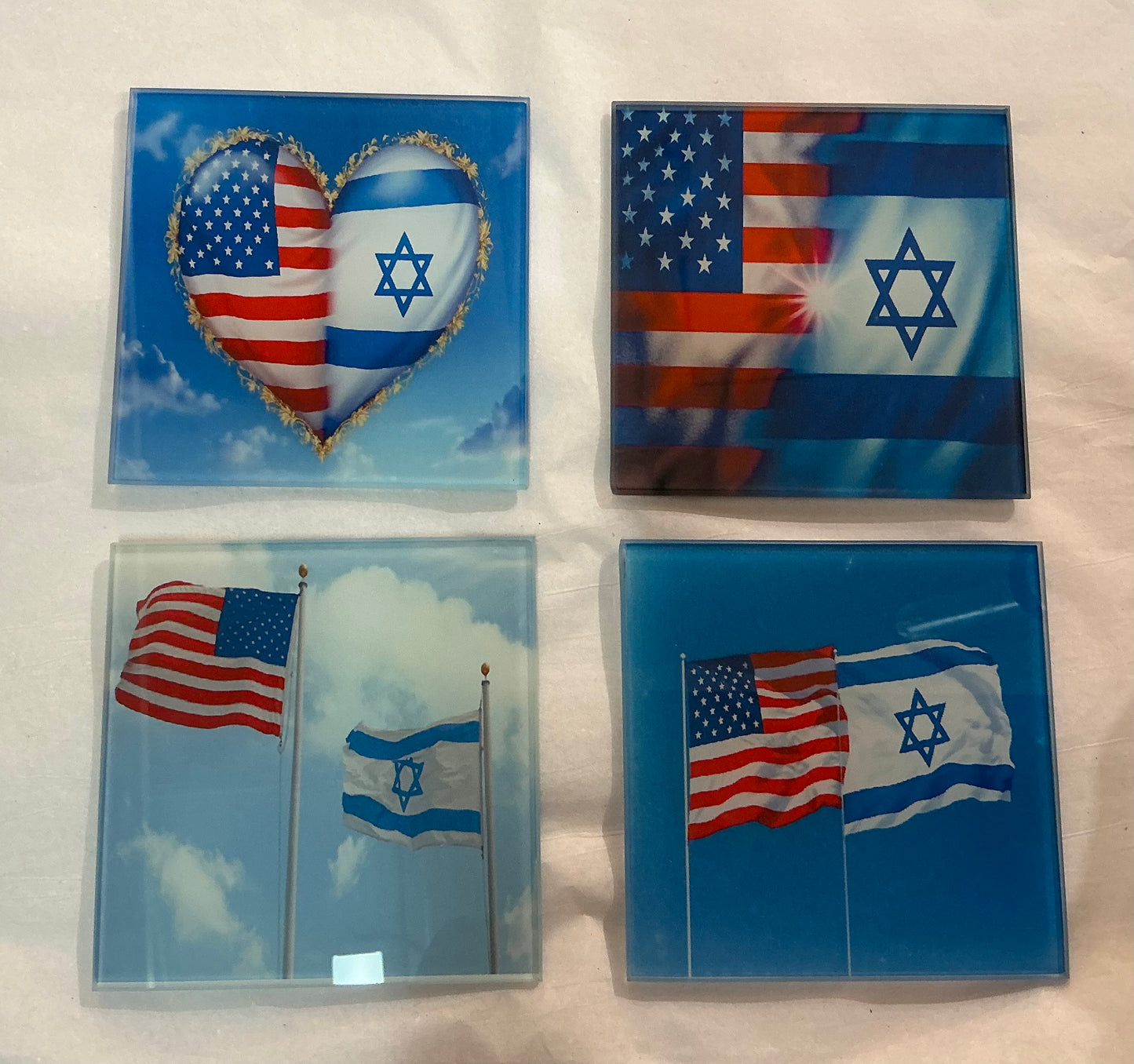 Israeli/American Flag Coaster (Exclusive)