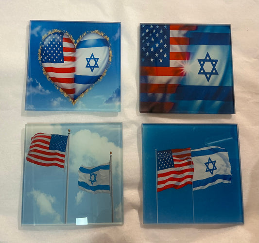Israeli/American Flag Coaster (Exclusive)