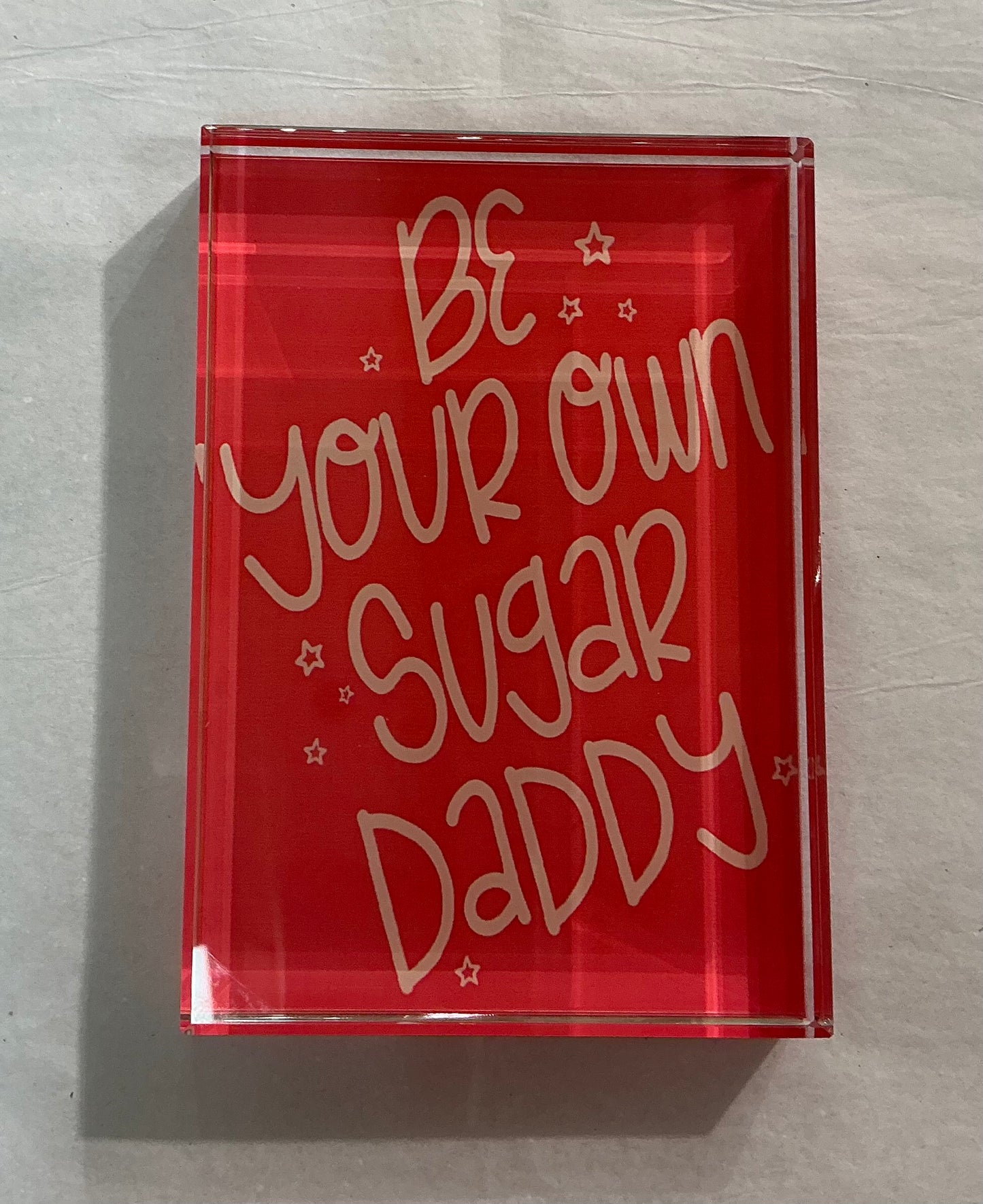 Glass Block - Be Your Own Sugar Daddy  *Exclusive to Code Blue*
