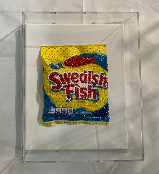 Crystal Embellished Swedish Fish Bag