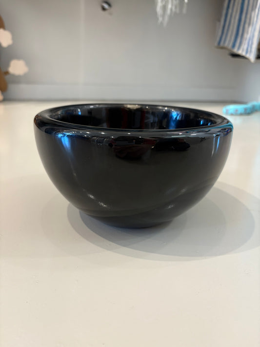 Handmade Resin Accent Bowl- Black