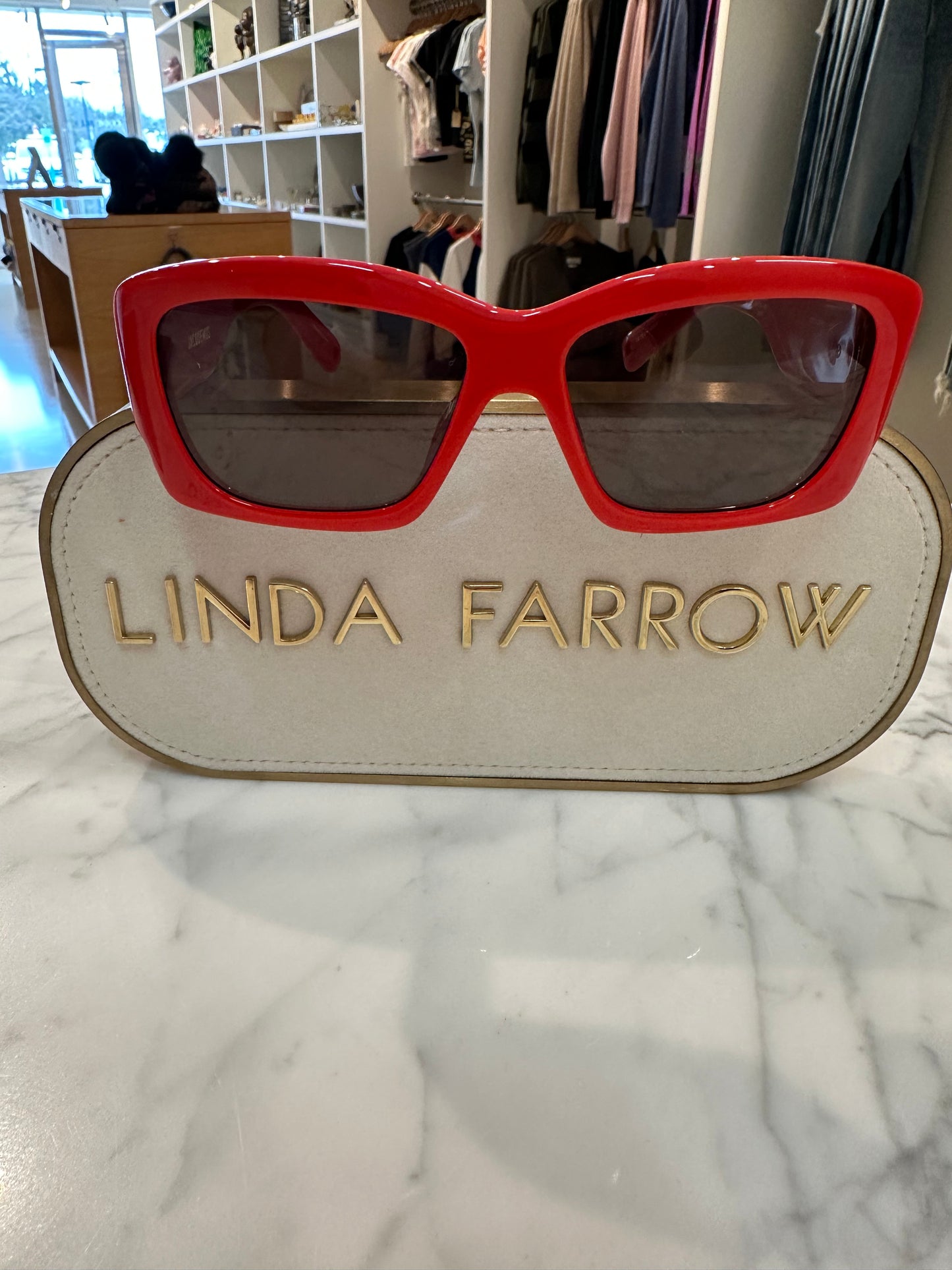 CROISIERE RED/ GUNMETAL/ GREY S byLINDA FARROW