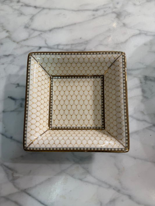 Antler Trellis Square Trinket Tray by Halcyon Days