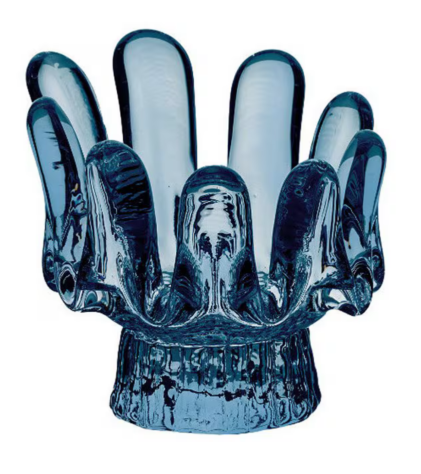 Sunflower Votive by Kosta Boda in Clear or Blue (3 sizes available)