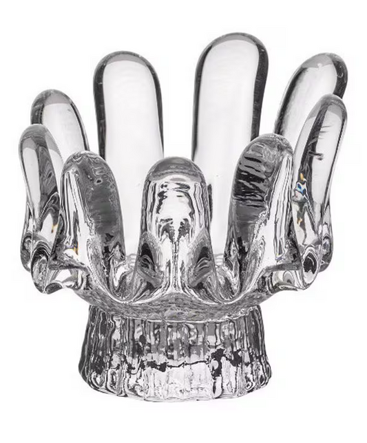 Sunflower Votive by Kosta Boda in Clear or Blue (3 sizes available)