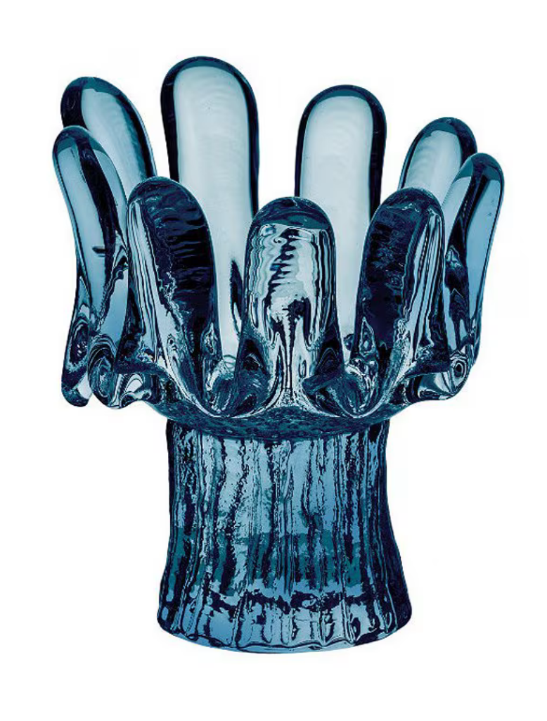 Sunflower Votive by Kosta Boda in Clear or Blue (3 sizes available)