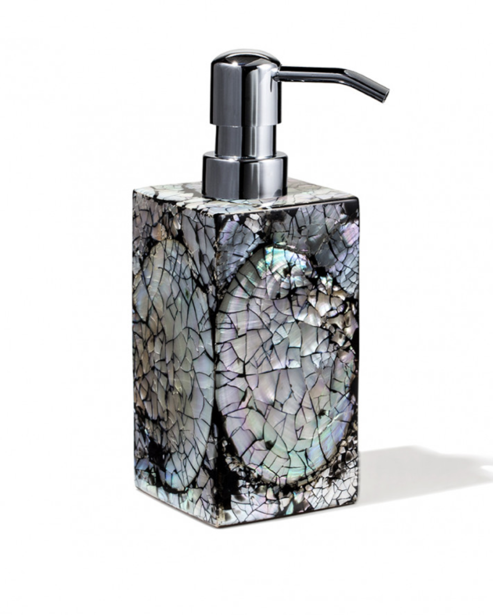 Mother of Pearl Black Soap Dispenser